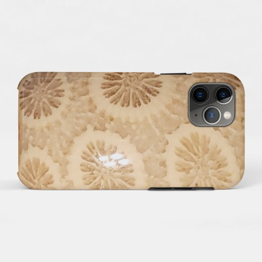 iPhone Case gefossiliseerd Coral (Achterkant (horizontaal))
