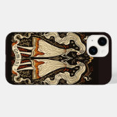 iPhone Case Gemini hemelse dierenriem kunst (Achterkant (horizontaal))