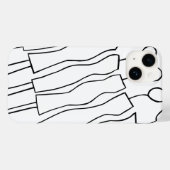 iPhone Case (Handgetekende vrouwen 02) (Achterkant (horizontaal))