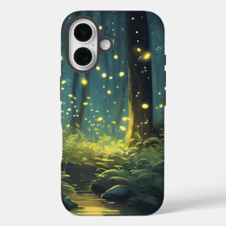iPhone Case - Helder Gezellig Bos met Vuurvliegjes