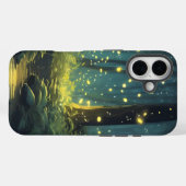iPhone Case - Helder Gezellig Bos met Vuurvliegjes (Achterkant (horizontaal))