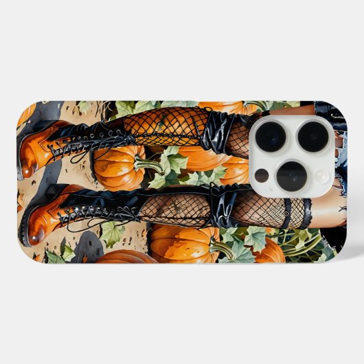 iPhone case herfst laarzen (Achterkant (horizontaal))