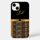iPhone Case-Hoesje Gold Black Case-Mate iPhone Case (Achterkant)