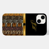 iPhone Case-Hoesje Gold Black Case-Mate iPhone Case (Achterkant (horizontaal))