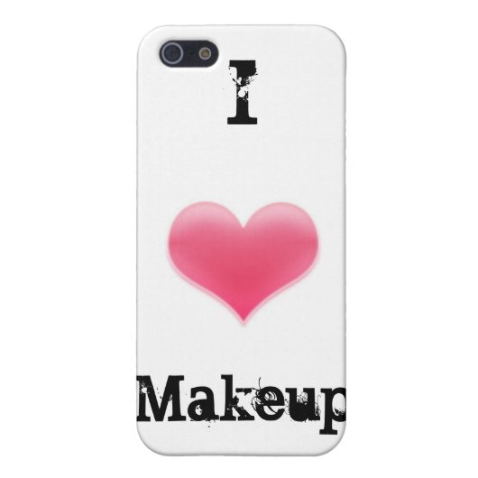 iPhone Case "I Love Makeup" Hoesje (Achterkant)
