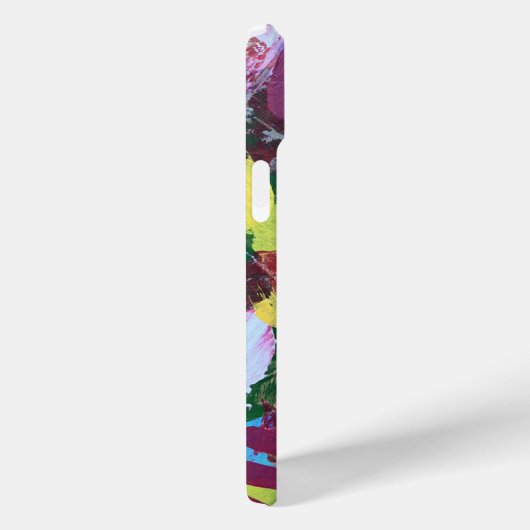 IPhone case in Abstract Flowers2 ontwerp (Achterkant / Rechts)