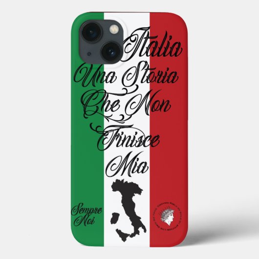 iphone case italië laarsvlag liefde (Achterkant)