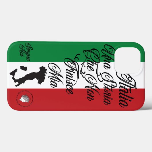 iphone case italië laarsvlag liefde (Achterkant (horizontaal))