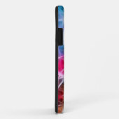 iPhone Case Kleurrijk Lichtroze Groen Net (Achterkant/rechts)