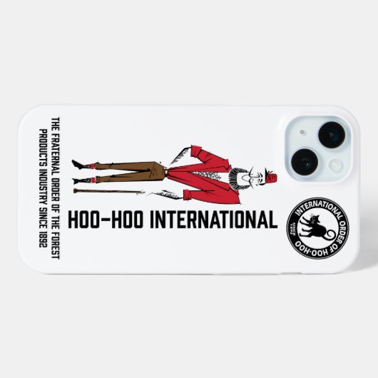 IPhone case - Lumberman Design met logo (Achterkant (horizontaal))