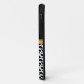 iPhone Case-Mate Hoesje Goud Zwart (Achterkant/links)