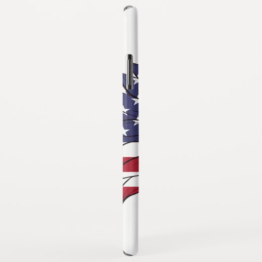 iPhone case met Amerikaanse vlag sunflower, 4 juli (Achterkant/rechts)