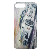 iPhone case met Brumos Porsche schilderij (Achterkant)