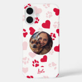  iPhone Case met Cat Paw Prints (Achterkant)