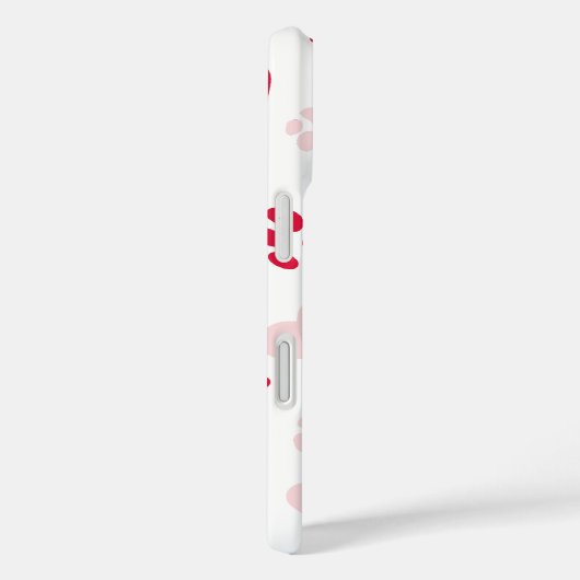  iPhone Case met Cat Paw Prints (Achterkant / Rechts)