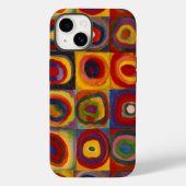 iPhone Case met Kandinsky's Squares and Circles (Achterkant)