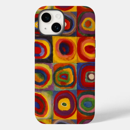 iPhone Case met Kandinsky's Squares and Circles (Achterkant)