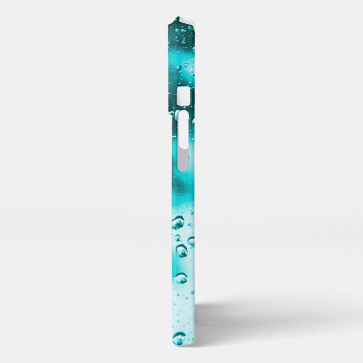 iPhone Case - Original Raindrop Art - Aqua iPhone Hoesje (Linkerkant)