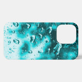 iPhone Case - Original Raindrop Art - Aqua iPhone Hoesje (Achterkant horizontaal)