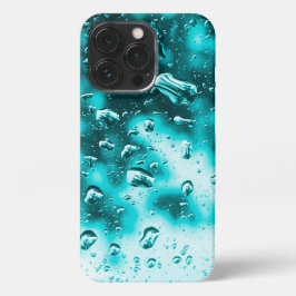 iPhone Case - Original Raindrop Art - Aqua iPhone 13 Pro Hoesje