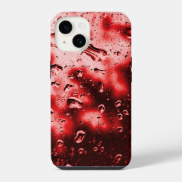 iPhone Case - Original Raindrop Art - Red 14 Hoesje