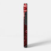 iPhone Case - Original Raindrop Art - Red iPhone Hoesje (Linkerkant)