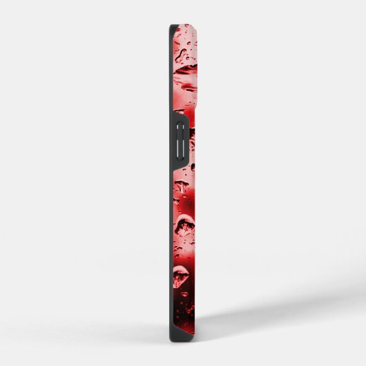 iPhone Case - Original Raindrop Art - Red iPhone Hoesje (Rechterkant)
