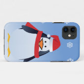 iPhone Case Penguin Kerstman (Achterkant (horizontaal))