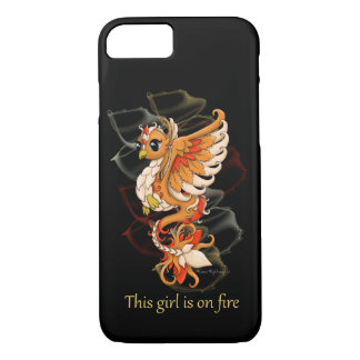 iPhone Case Phoenix Girl on Fire