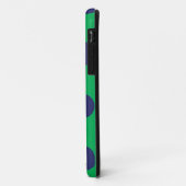 iPhone Case Polka Dot Groen & Navy Blauw (Achterkant/links)