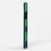 iPhone Case Polka Dot Groen & Navy Blauw (Achterkant/rechts)