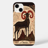 iPhone Case Ram hemelse dierenriem kunst (Achterkant)