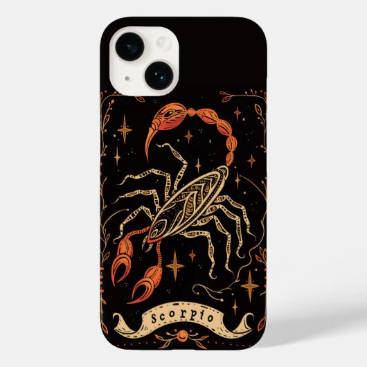 iPhone Case Schorpioen Hemelse Zodiac Art (Achterkant)