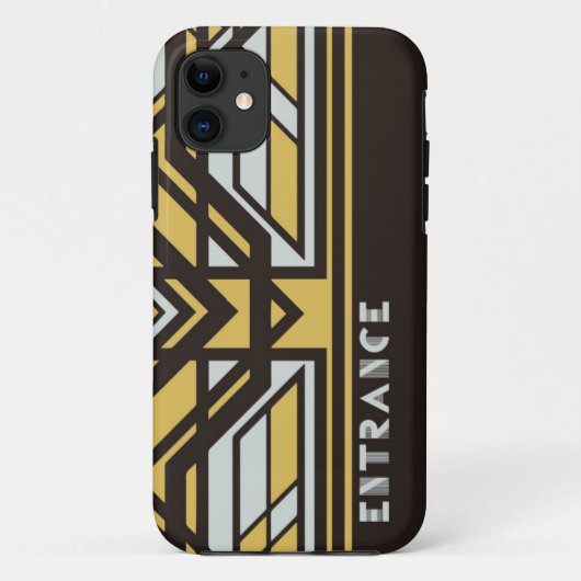 iPhone case SE/5/5s (Black)[Art Deco] (Achterkant)