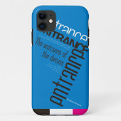 iPhone case SE/5/5s (Blue)[Grid] (Achterkant)