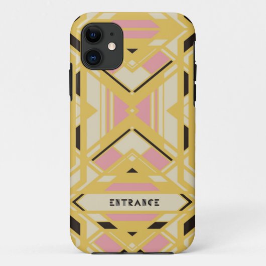 iPhone case SE/5/5s (Gold)[Art Deco] (Achterkant)