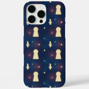 IPhone Case Sterrennacht Knife Keyhole Pattern