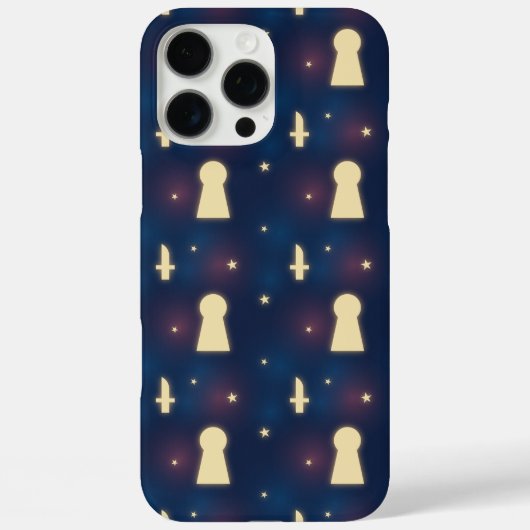 IPhone Case Sterrennacht Knife Keyhole Pattern (Achterkant)