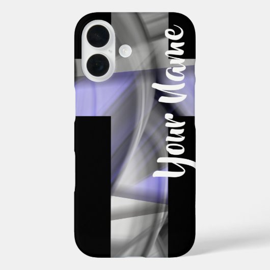 iPhone Case Trend Abstracte Lavendel Violet (Achterkant)