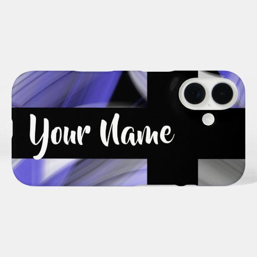 iPhone Case Trend Abstracte Lavendel Violet (Achterkant (horizontaal))