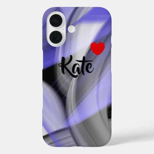 iPhone Case Trend Abstracte Lavendel Violet (Achterkant)