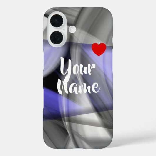 iPhone Case Trend Abstracte Lavendel Violet (Achterkant)