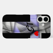 iPhone Case Trend Abstracte Lavendel Violet (Achterkant (horizontaal))