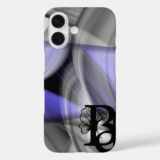 iPhone Case Trend Abstracte Lavendel Violet (Achterkant)
