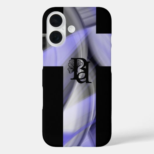 iPhone Case Trend Abstracte Lavendel Violet (Achterkant)