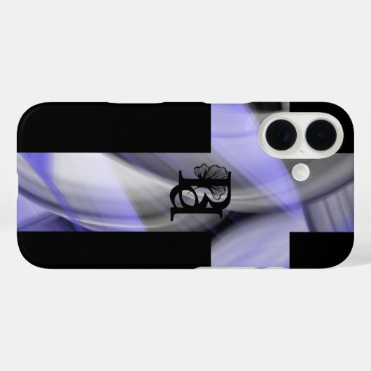 iPhone Case Trend Abstracte Lavendel Violet (Achterkant (horizontaal))