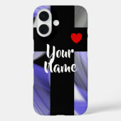 iPhone Case Trend Abstracte Lavendel Violet (Achterkant)