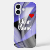 iPhone Case Trend Abstracte Lavendel Violet (Achterkant)