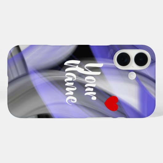 iPhone Case Trend Abstracte Lavendel Violet (Achterkant (horizontaal))