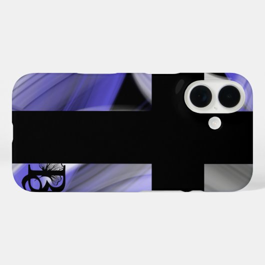 iPhone Case Trend Abstracte Lavendel Violet (Achterkant (horizontaal))